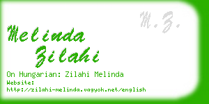 melinda zilahi business card